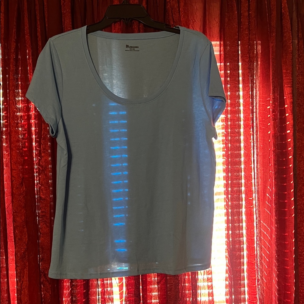 No Boundaries Light Blue Short Sleeve Tee